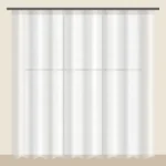 Snow White voile sheer curtain DF 702-40