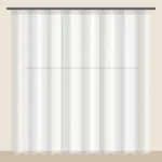 Snow White voile sheer curtain DF 702-41