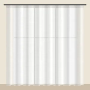 Snow White voile sheer curtain DF 702-48