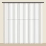 Snow White voile sheer curtain DF 702-49