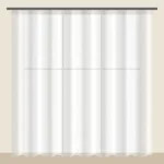 Snow White voile sheer curtain DF 888-26