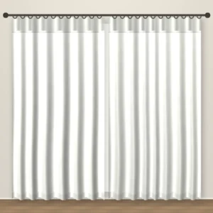 Soft White Luxe Linens linen curtain DF 207-22