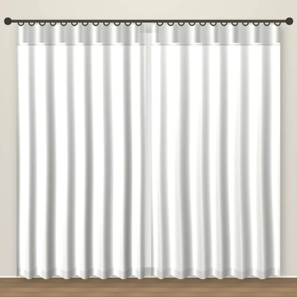 Soft White Simply Linens linen curtain DF 212-03