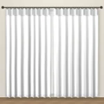 Soft White Timeless blackout curtain DF 117-11