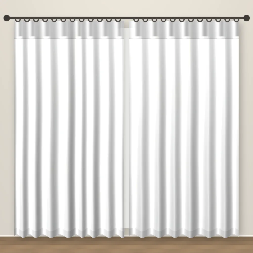 Soft White Timeless blackout curtain DF 117-11