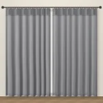 Steel Grey Forever Linen Curtain DF 231-05