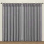 Steel Grey La Mode Linens linen curtain DF 351-35