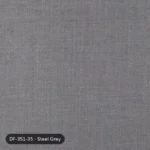 Steel Grey La Mode Linens linen curtain DF 351-35 fabric swatch