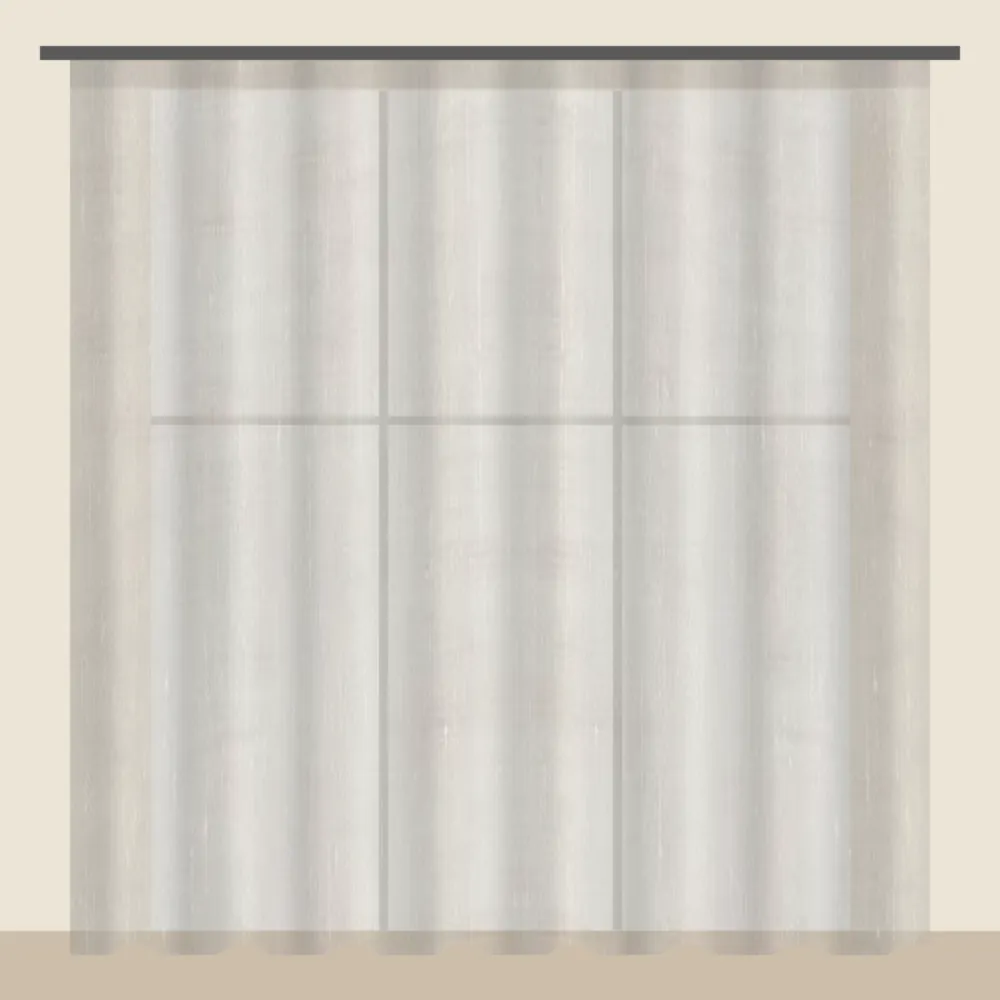 Stone voile sheer curtain DF 702-53