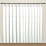Swan White Rustic Linen Sheer DF 204-08