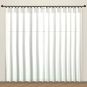 Swan White Rustic Linen Sheer DF 204-08