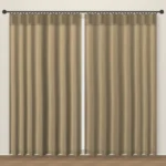 Taupe Forever Linen Curtain DF 231-23