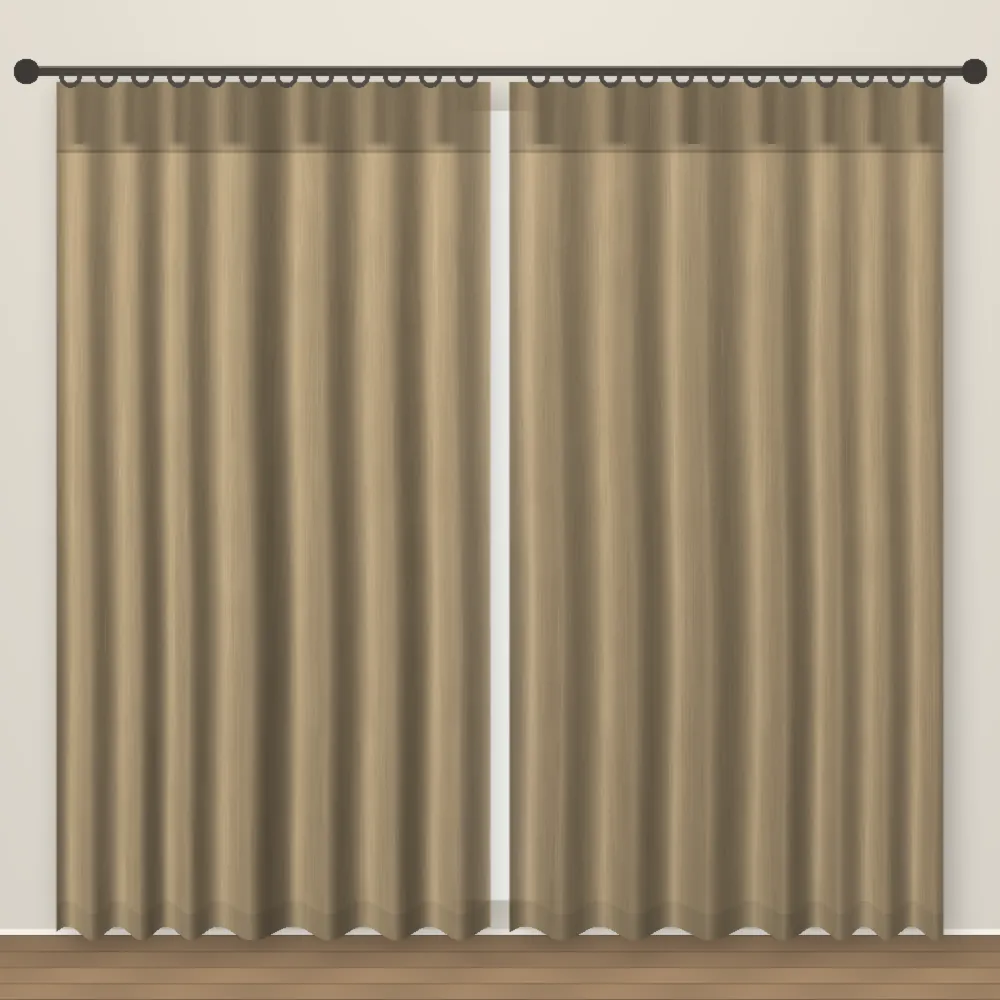 Taupe Forever Linen Curtain DF 231-23