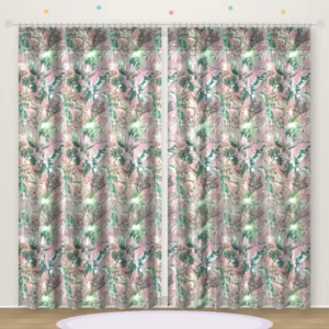 Tropical Foliage Rose printed kids curtain DF 403-23
