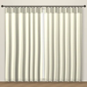 Vanilla Cream Plush blackout curtain DF 122-05