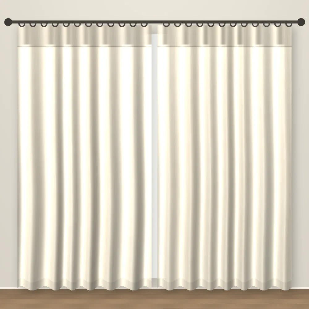 Vanilla La Mode Linen Curtain DF 351-06