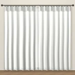 Warm White Rustic Linen linen curtain DF 204-09